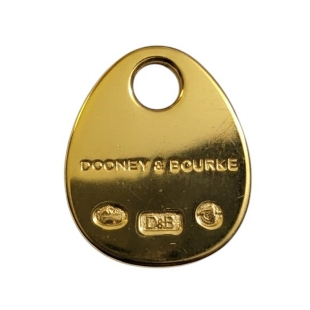 Dooney & Bourke Authentic Vintage Goldtone & Orange Enamel Duck Charm / Pendant - Picture 2 of 3